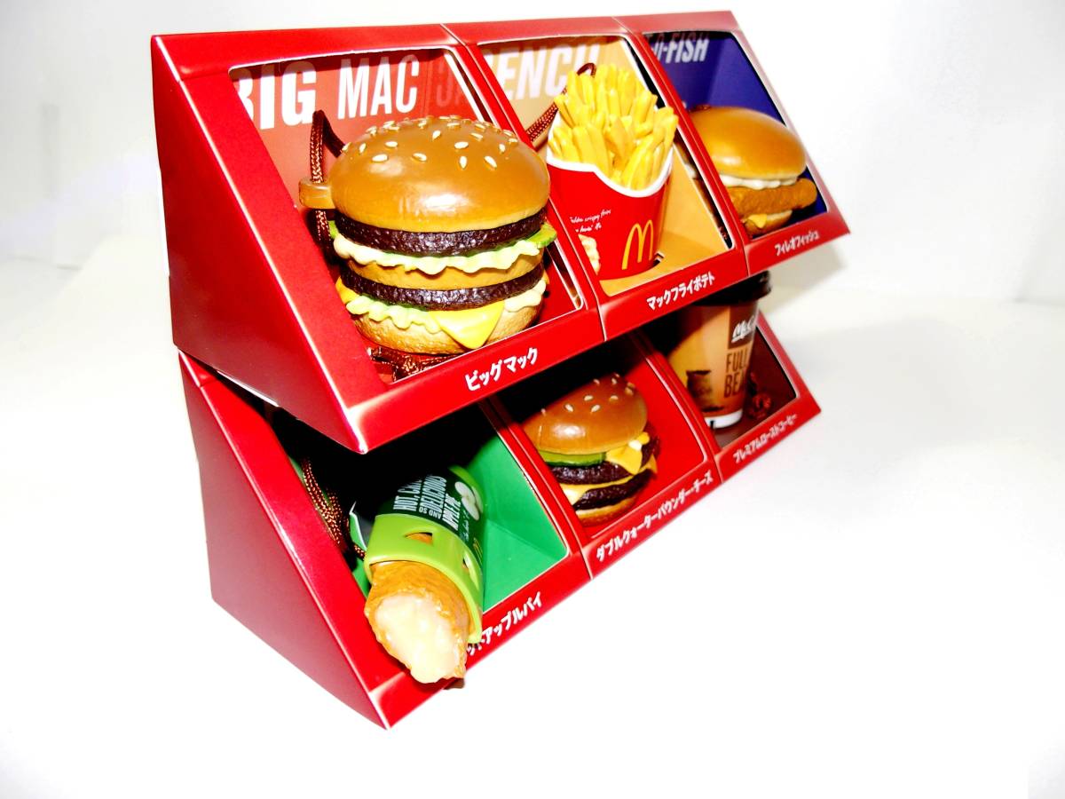 【マクドナルド】フードストラップ第1弾　全6種類　ケース付き　コンプリートボックス_2