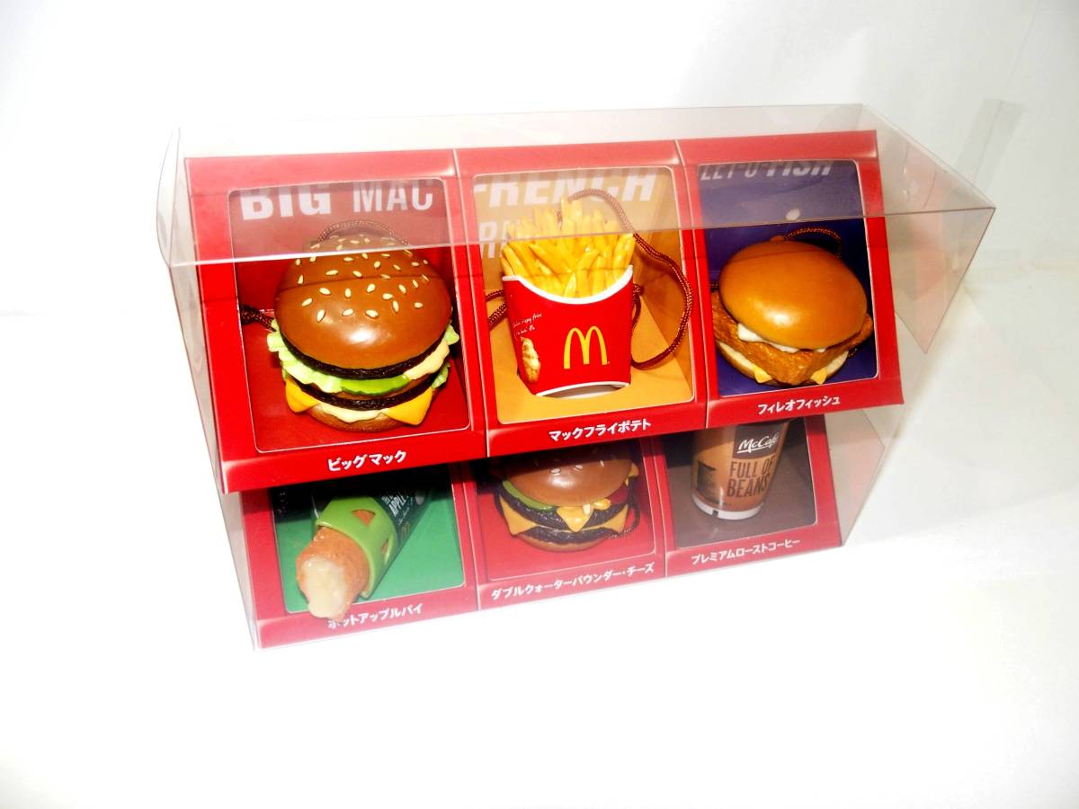 【マクドナルド】フードストラップ第1弾　全6種類　ケース付き　コンプリートボックス_4