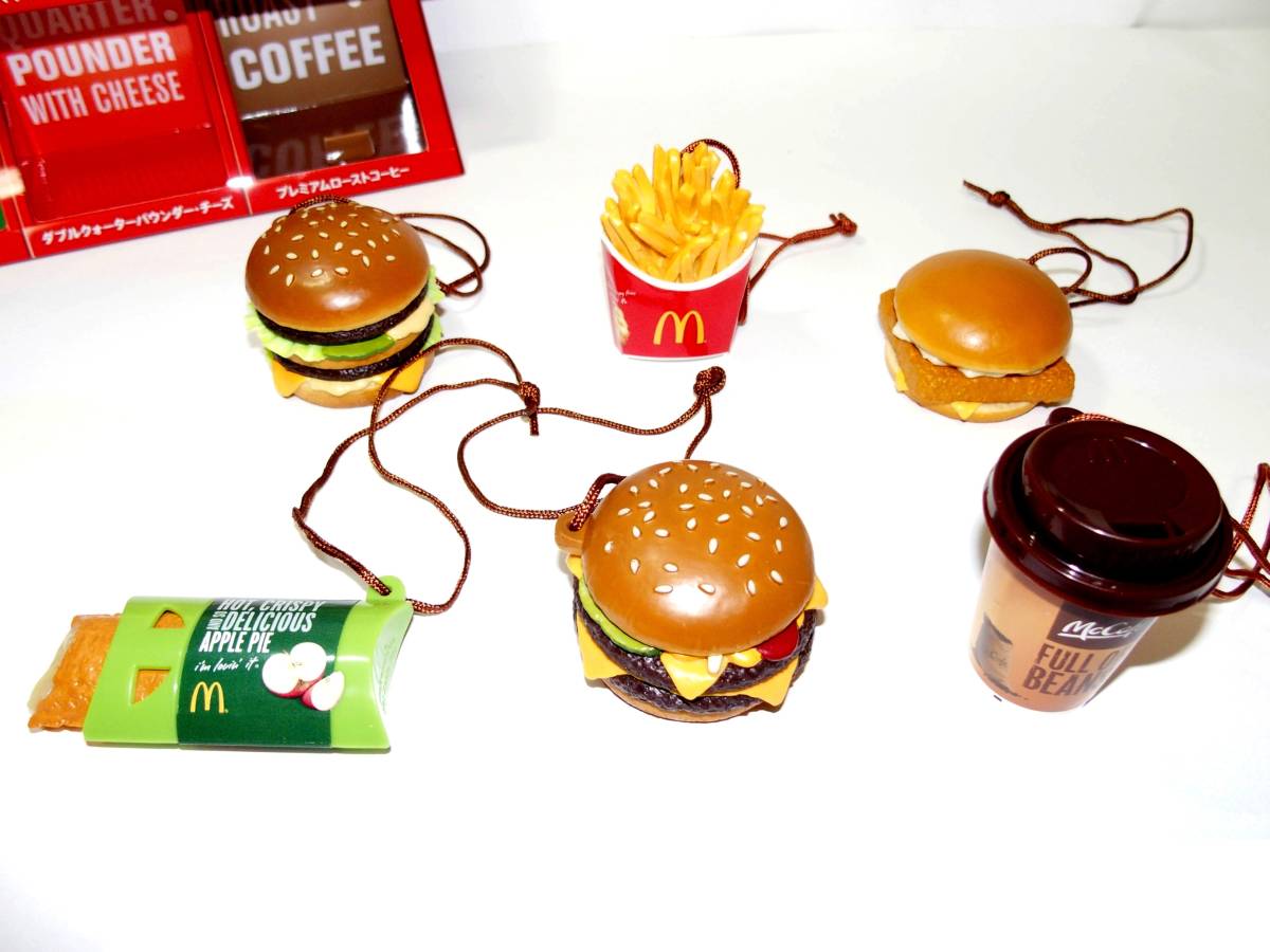 【マクドナルド】フードストラップ第1弾　全6種類　ケース付き　コンプリートボックス_5