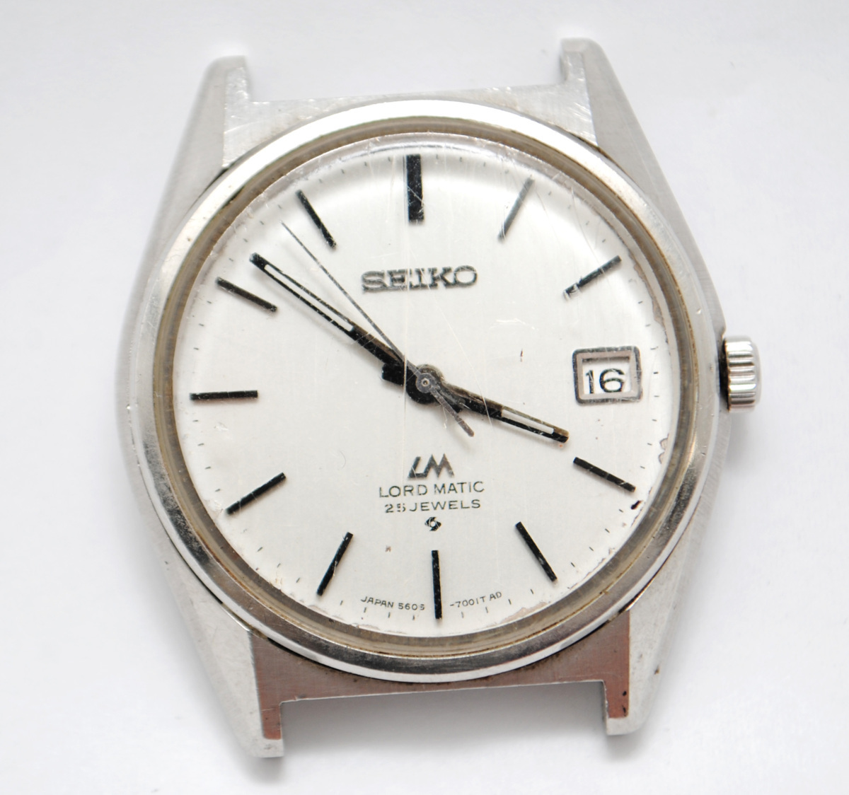 【稼働品】セイコー ロードマチック 5605-7020 自動巻 デイト 25石 中古品] 稼働品【SEIKO】セイコー ロードマチック 5605-7020 25石 自動
