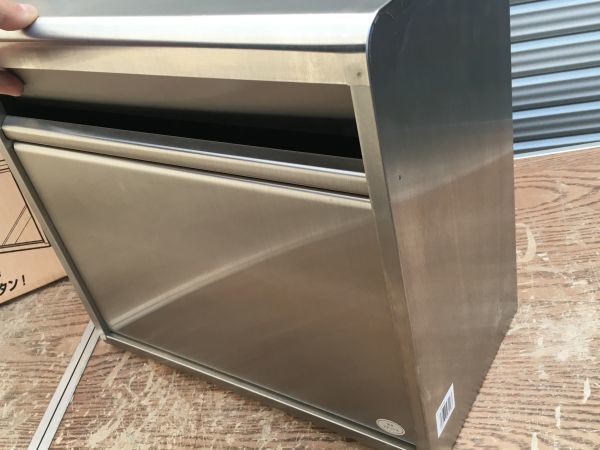 赤字超特価，定番 貴重☆未使用☆ステンレス☆ポスト☆大型タイプ☆前入れ後出し☆PH-60UD☆郵便受け☆希少☆レア