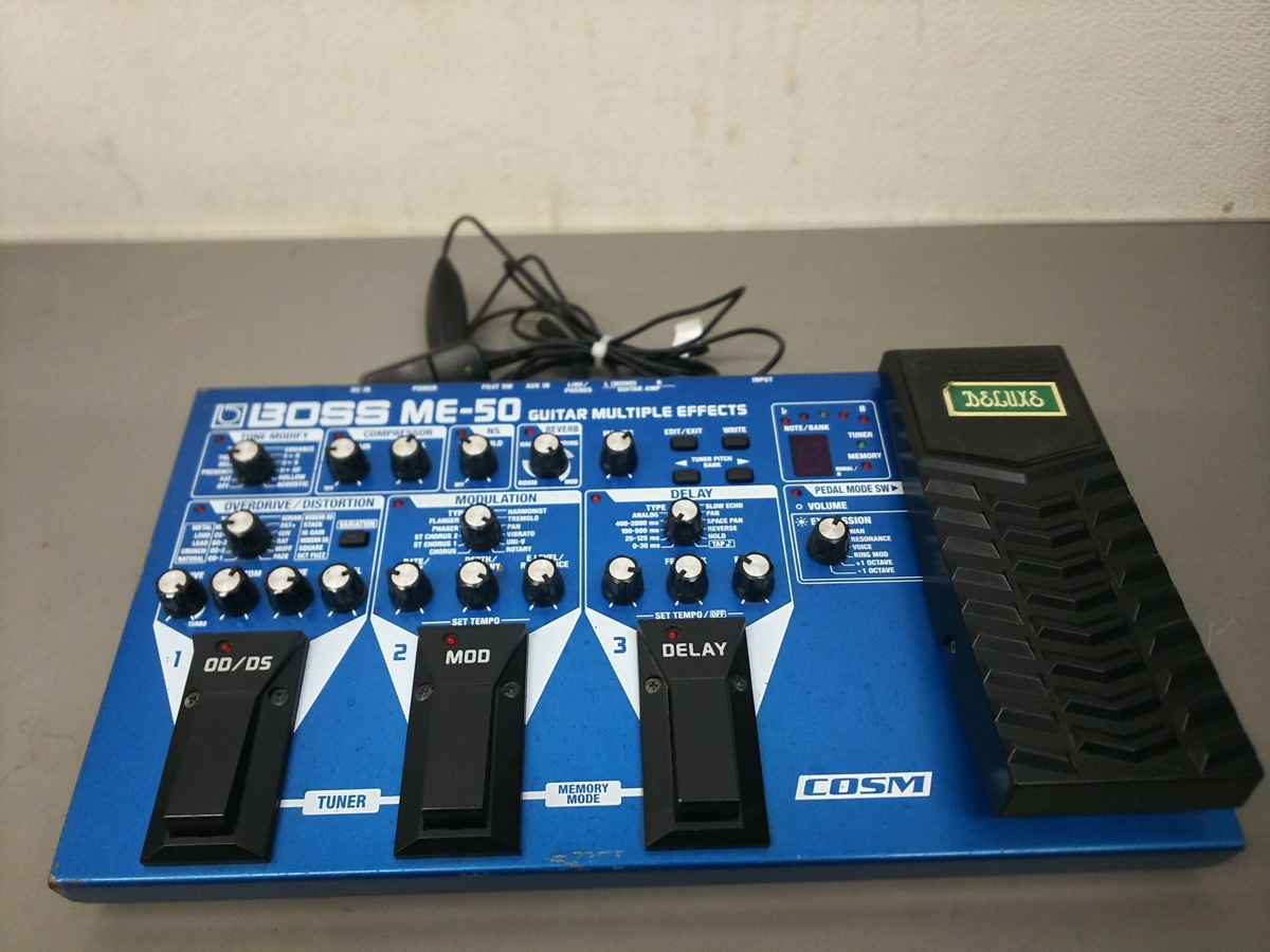 ◎BOSS ギターマルチエフェクター ME-50 通電確認 現状品□K9