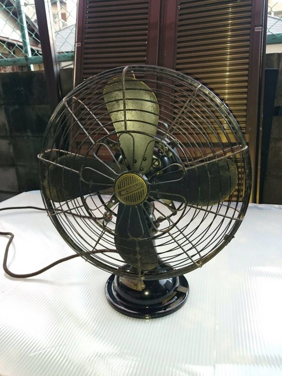 驚きの破格値，大得価 三菱電機 扇風機 レトロ 動作品 鉄製4枚
