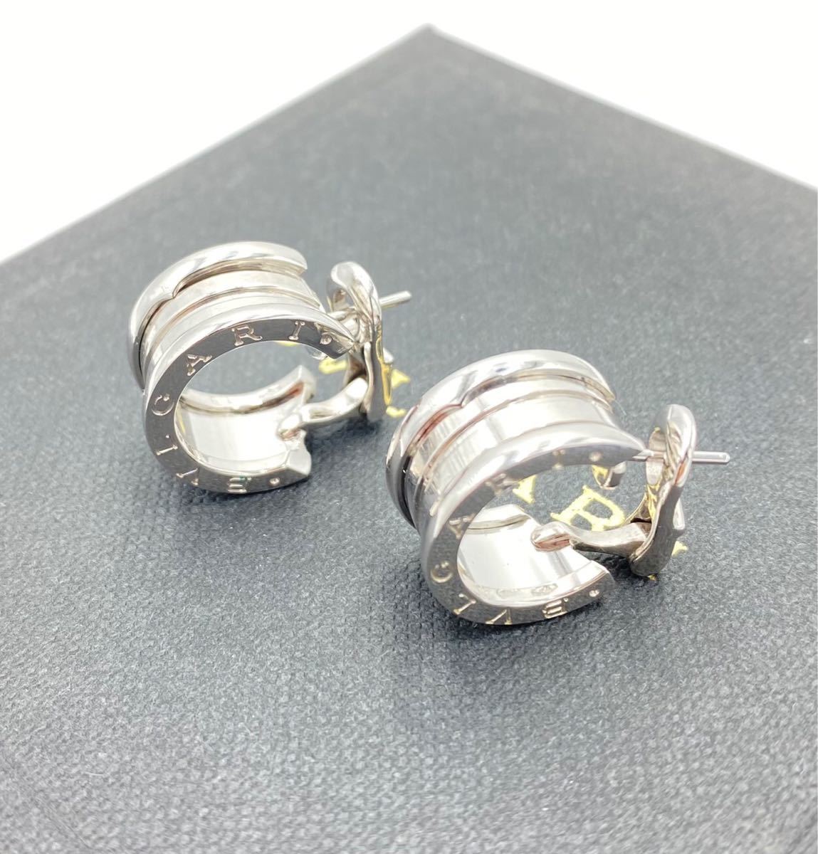 【本物保証，低価】 1円 極 BVLGARI ブルガリ B-zero1 ピアス K18WG 750 重量14.79g(イヤリング、ピアス)｜売買されたオークション情報、yahooの商品情報をアーカイブ公開 - オークファン イヤリング、ピアス