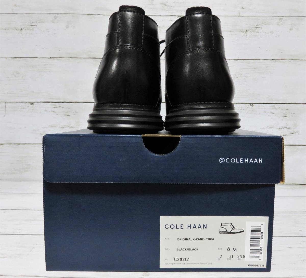 定価5.3万 COLE HAAN ORIGINAL GRAND CHKA 8 ブラック コールハーン 