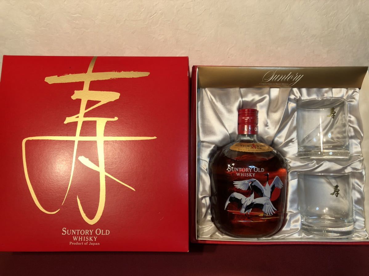 同梱可 SUNTORY WHISKY OLD サントリー オールド 寿ボトル 鶴 同梱可 SUNTORY WHISKY OLD サントリー オールド 寿ボトル 鶴