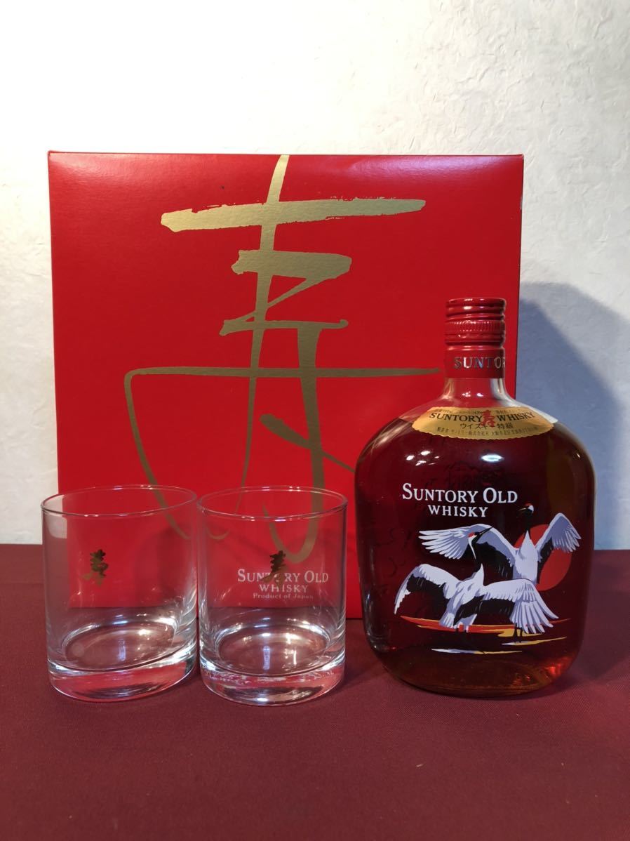 同梱可 SUNTORY WHISKY OLD サントリー オールド 寿ボトル 鶴 同梱可 SUNTORY WHISKY OLD サントリー オールド 寿ボトル 鶴