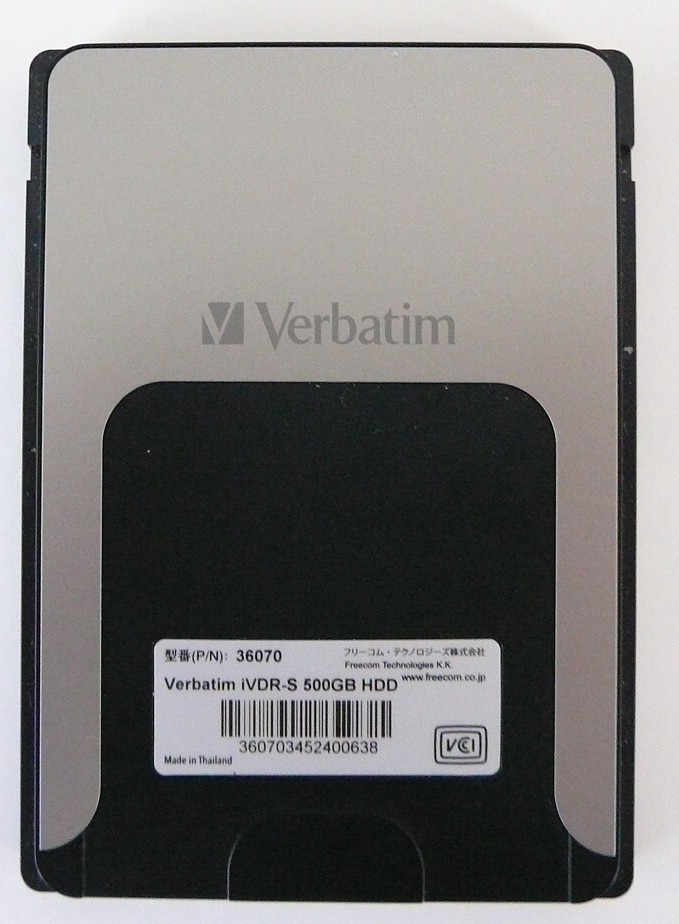 カセットハードディスク Verbatim iVDR-S 1TB HDD Verbatim 1TB