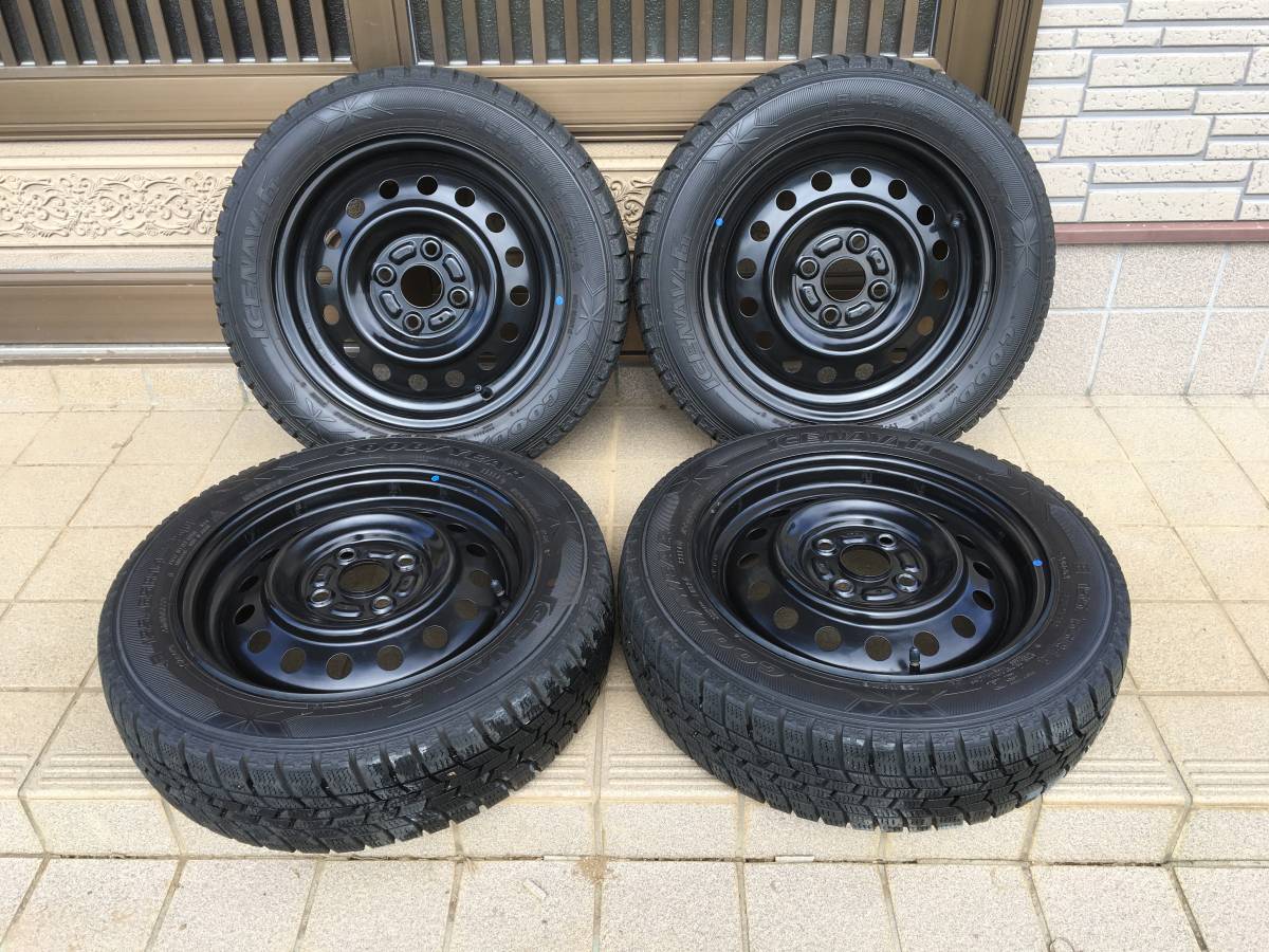ラパンHE22S 純正ホイール 155/65R14スタッドレスタイヤ4本セット 