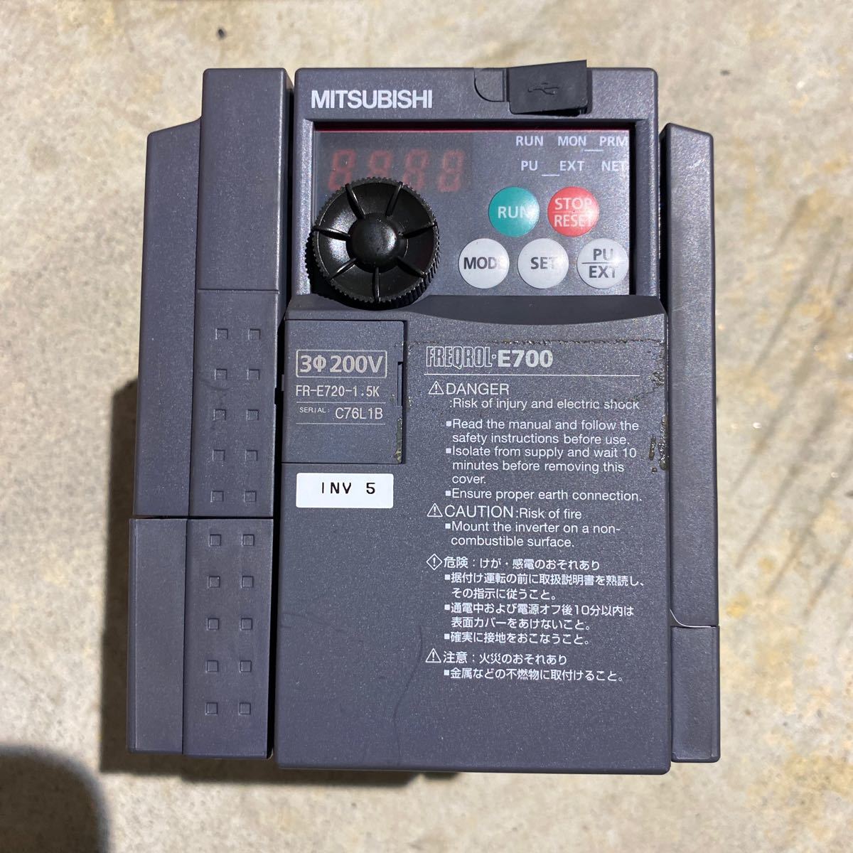 インバータ 三菱電機 -fr-e720-1.5kの中古品・新品 2026年最新Yahoo 