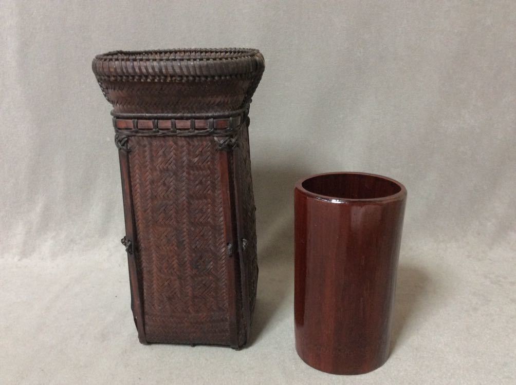 大徳寺 茶道具 : 裏千家 在銘『和心』茶道具 大亀老師煤竹茶杓 銘:庵の