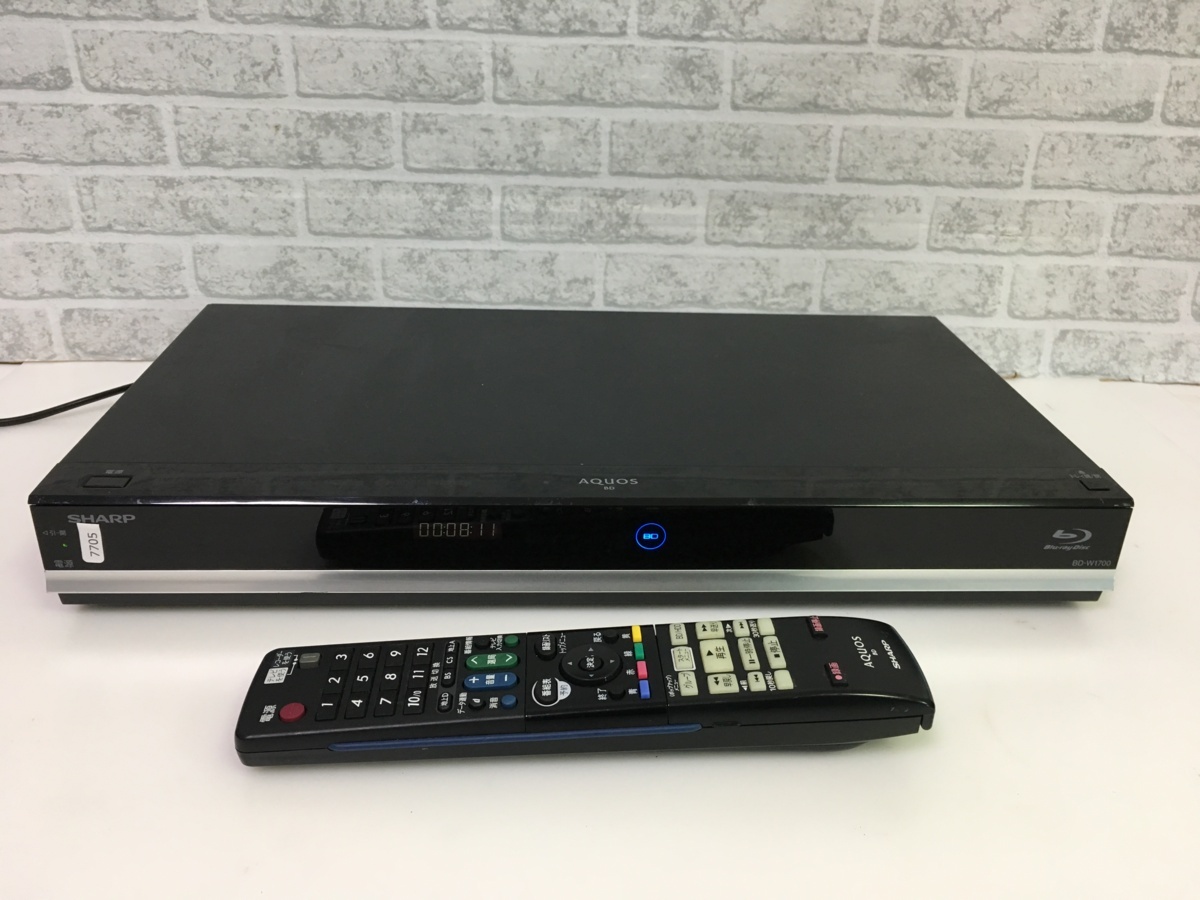 SHARP BD-W1700 シャープ ブルーレイレコーダー AQUOS 1TB 2015年製