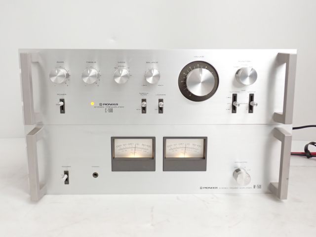 Pioneer ステレオプリアンプ、パワーアンプセット C-1500 M-1500 Pioneer ステレオプリアンプ、パワーアンプセット C-1500 M-1500