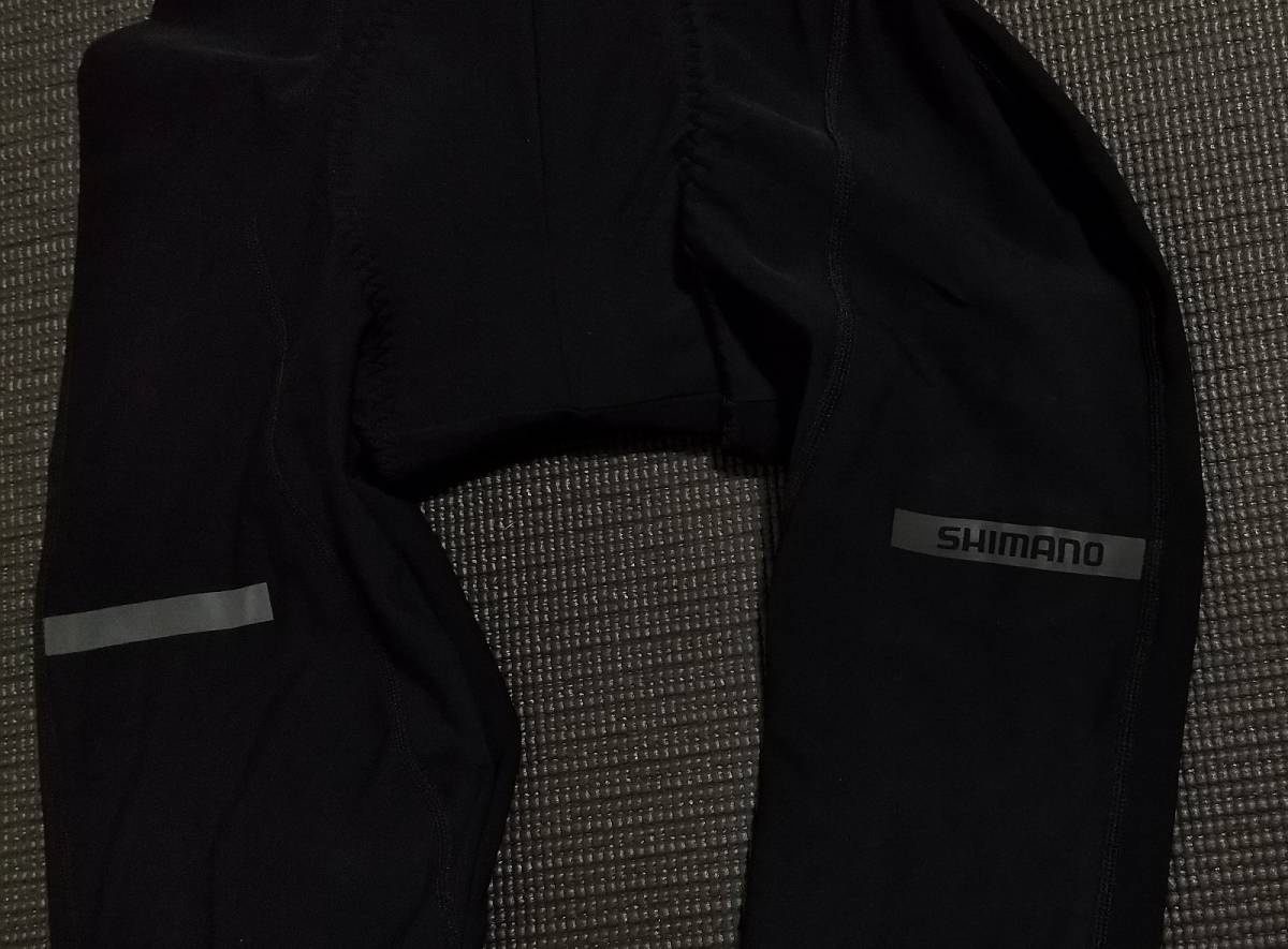 : サイクリングタイツ ビブタイツの通販 ウィンター shimano シマノ(SHIMANO) ビブタイツ SHIMANO シマノ ウインド ウインター 真冬のウェア を試す！ えふえふぶろぐ バーテックス ブラック