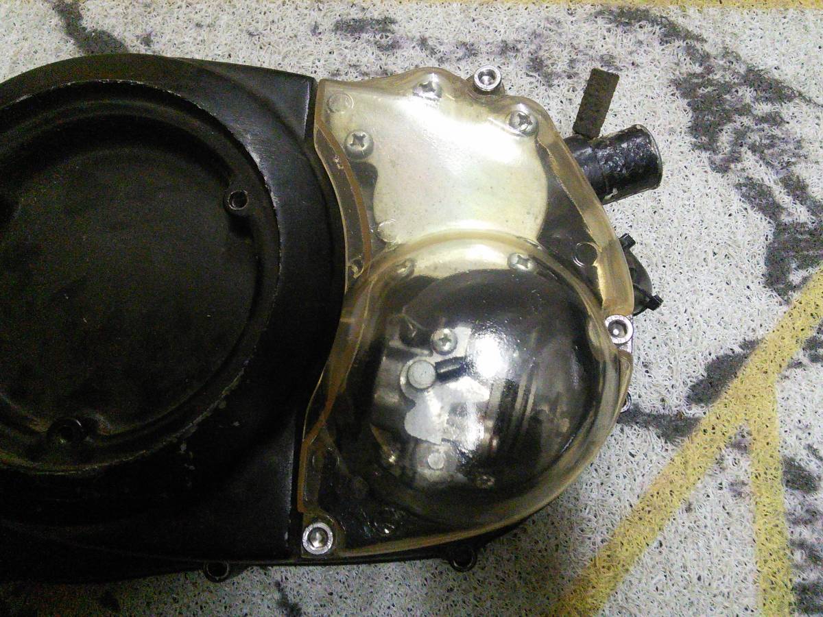 バイク YAMAHA rz250 rz350 オイルポンプカバー スケルトン クリア