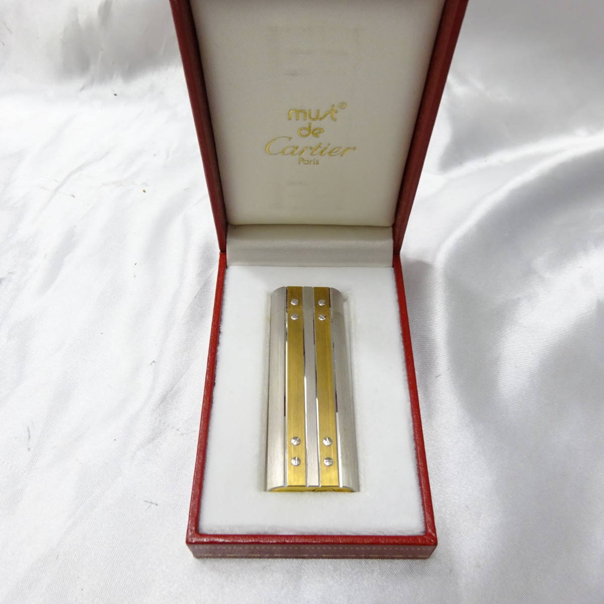 SALE，大得価 Cartier カルティエ コンビ サントス ローラー ガスライター コンビカラー たばこ 喫煙具 ゴールド シルバー 着火動作未確認 ケース付き(カルティエ)｜売買されたオークション情報、yahooの商 カルティエ