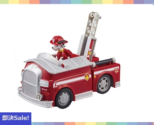 新品，HOT #パウ パトロール アクションビークル フィギュア付き マーシャル ファイヤートラック(乗用車)｜売買されたオークション情報、yahooの商品情報をアーカイブ公開 - オークファン 乗用車