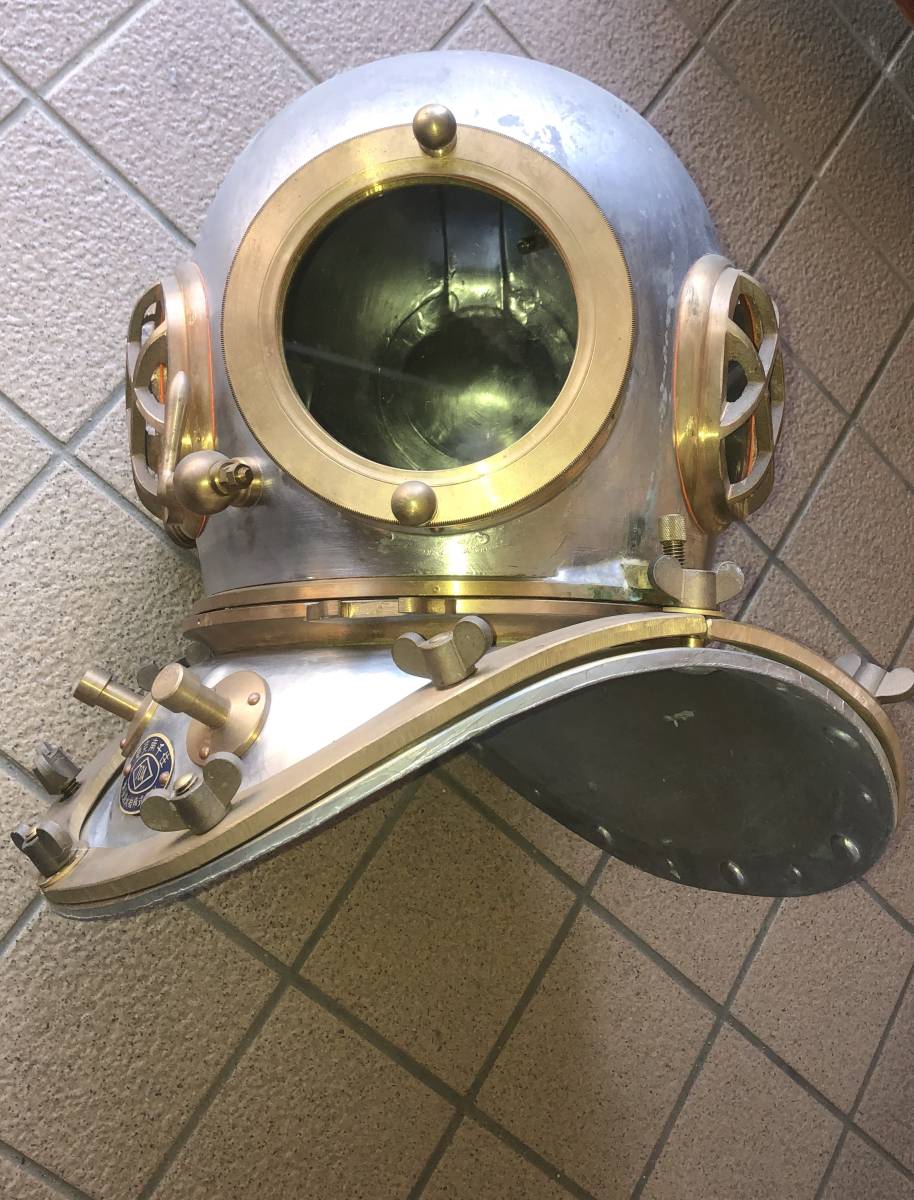 超希少戦時中 東亜潜水機製 潜水ヘルメット⁄アンティーク