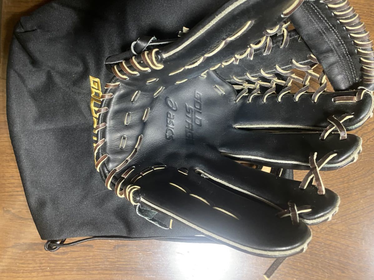 アシックス 硬式グローブ 外野用 アシックス 硬式 野球 ゴールド
