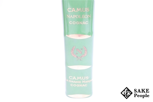 カミュ ナポレオン ◇注目! ブック 700ml 陶器 緑 CAMUS 白緑 ブック型