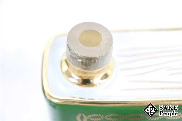 カミュ ナポレオン ◇注目! ブック 700ml 陶器 緑 CAMUS 白緑 ブック型