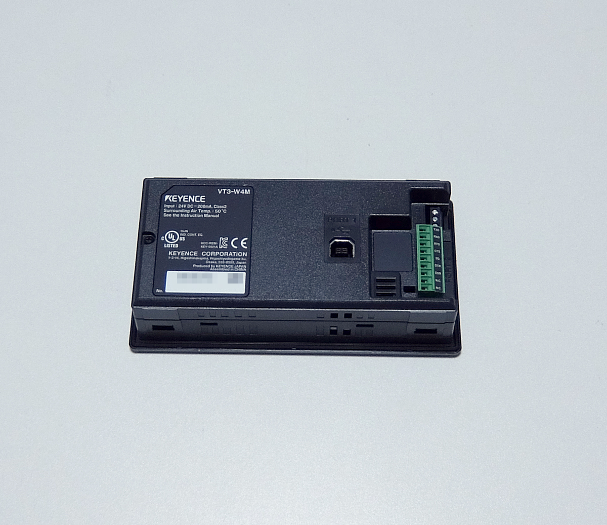【中古】「非常に良い」4型 STNモノクロ(白/桃/赤) RS-232Cタイプ タッチパネル VT3-W4M VT3 シリーズ KEYENCE VT3-W4M 4型 STNモノクロ(白/桃/赤) RS-232Cタイプ