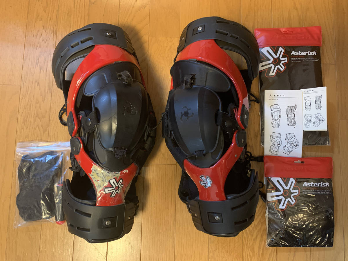 ASTERISK CELL アスタリスク ニーブレース ニーブレイス XL +おまけ 