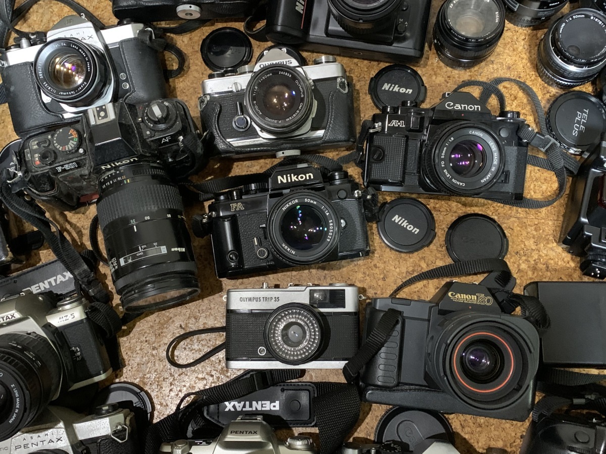 1円】 一眼 カメラ レンズ 大量 まとめ CANON/PENTAX/OLYMPUS/KONICA