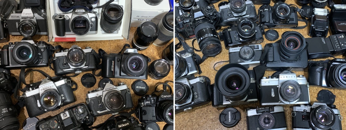 1円】 一眼 カメラ レンズ 大量 まとめ CANON/PENTAX/OLYMPUS/KONICA