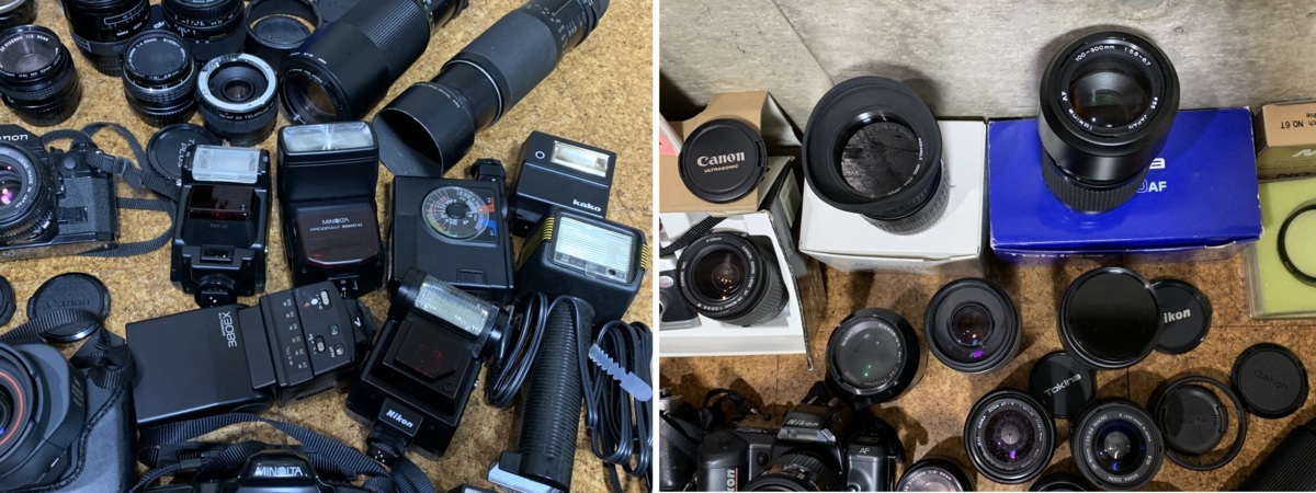 1円】 一眼 カメラ レンズ 大量 まとめ CANON/PENTAX/OLYMPUS/KONICA