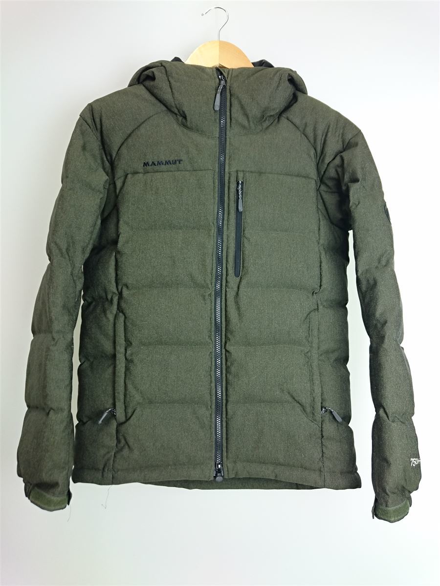 MAMMUT◆ダウンジャケット/M/ナイロン/KHK/1010-23850Serac Hoody Herringbone Down