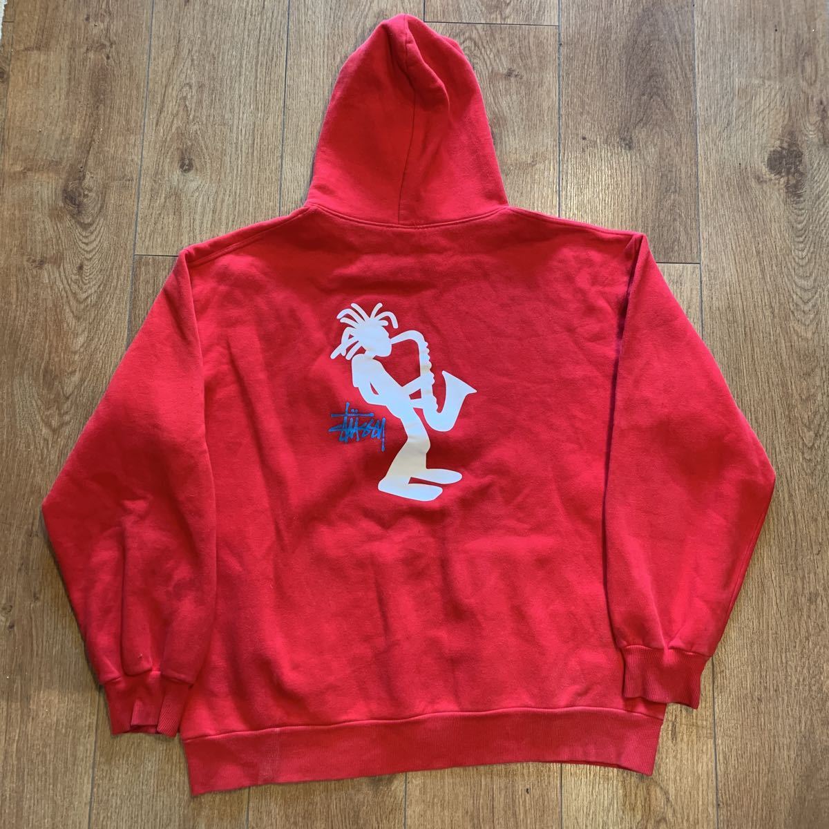 STUSSY シャドーマン スウェットパーカー SIZE L 90s USA製(パーカ