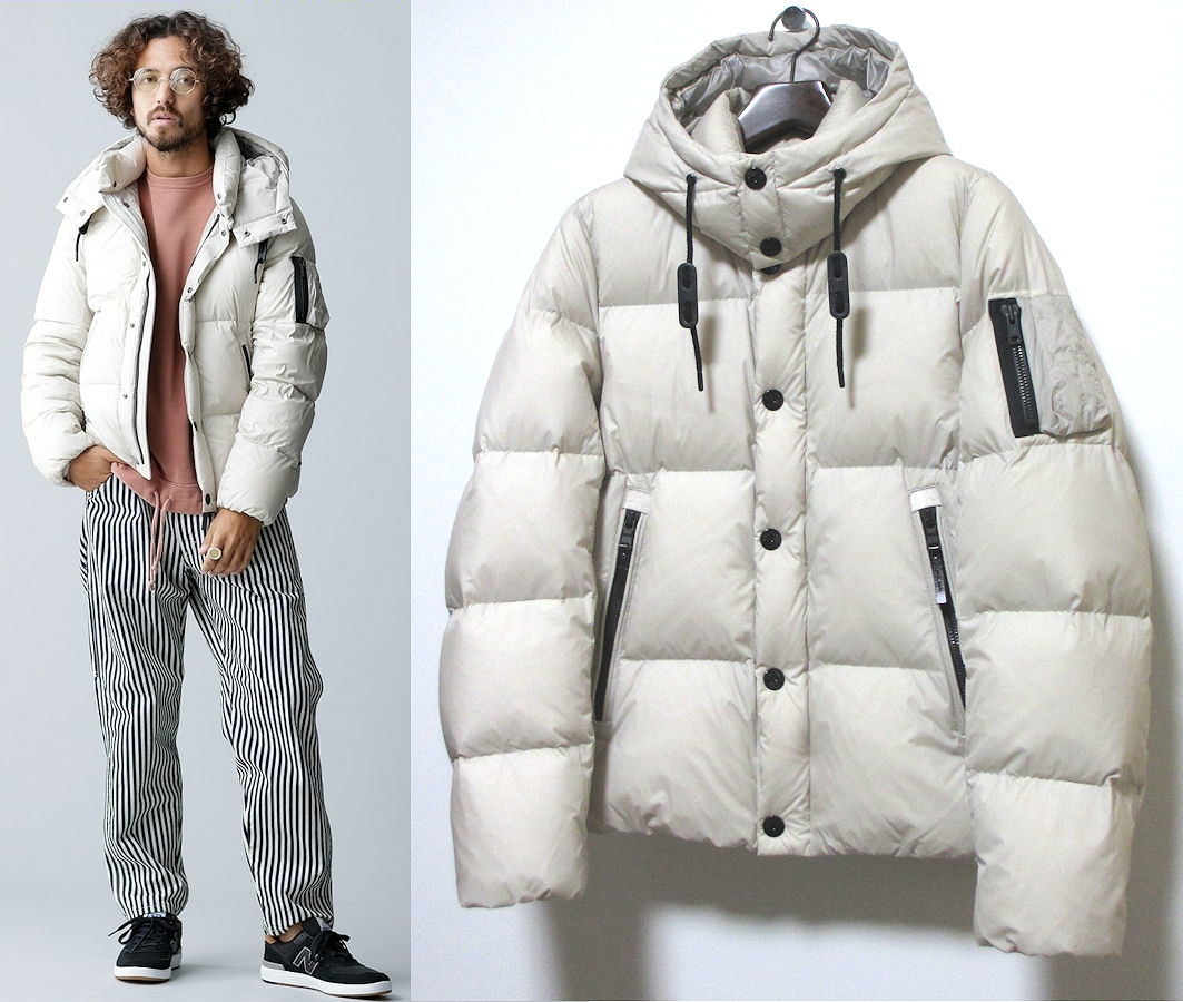 nano・universe ナノユニバース 18AW 西川ダウン G2 ジャケット L 白