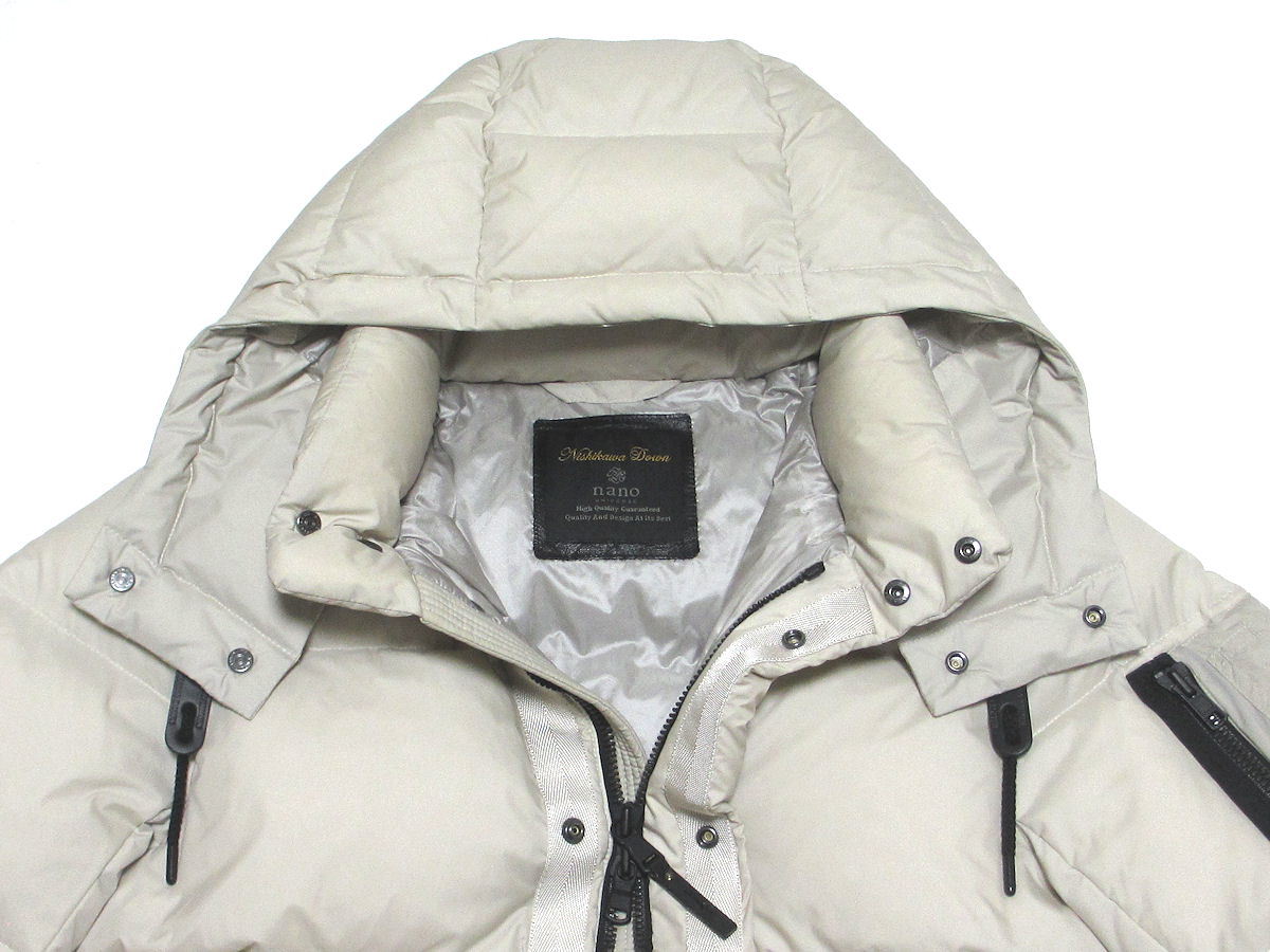 新品　ナノユニバース　西川　G2ジャケット　ホワイト　M nano・universe ナノユニバース 18AW 西川ダウン G2 ジャケット L 白