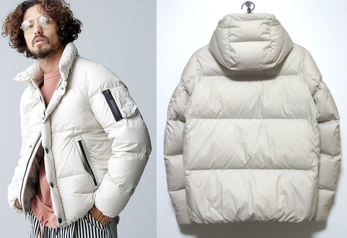 nano・universe ナノユニバース 18AW 西川ダウン G2 ジャケット L 白 
