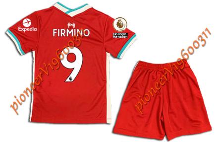 リバプール フィルミーノ ゲーム 子供用 K048 0 FIRMINO*9 黒 ⁄ 半袖