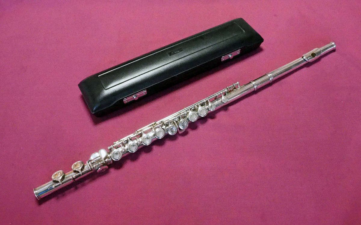 <渋柿笛> NIKKAN31 Sterling Silver Eメカ付フルート オーバーホール済 即演奏可