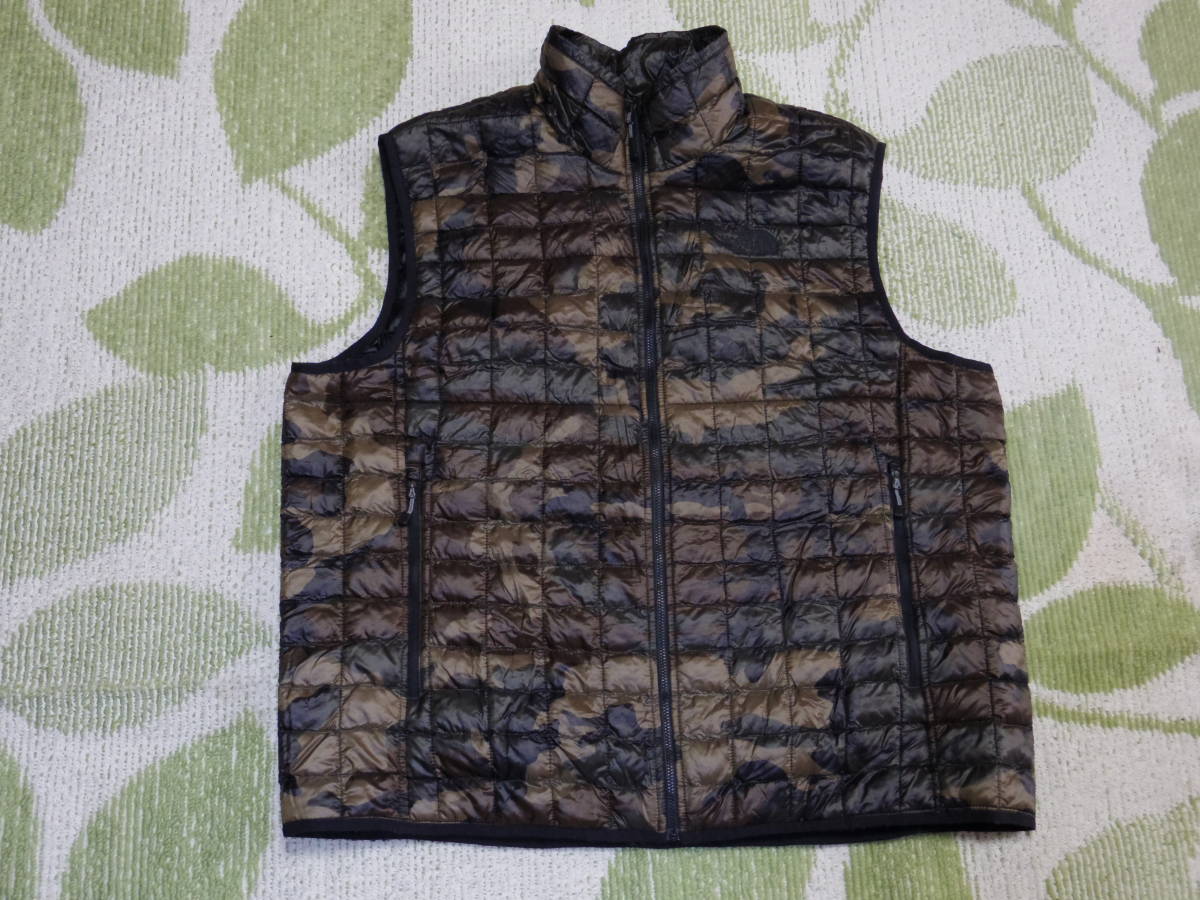  THE NORTH FACE サーモボールベスト 迷彩 XXL(XLサイズ以上)｜売買されたオークション情報、yahooの商品情報をアーカイブ公開 - オークファン 男性用