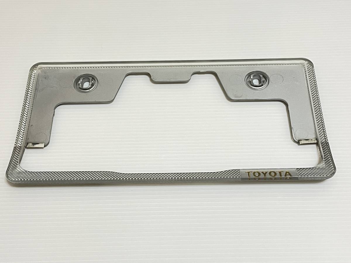 当時物 トヨタ純正 クリア ナンバーフレーム 旧車
