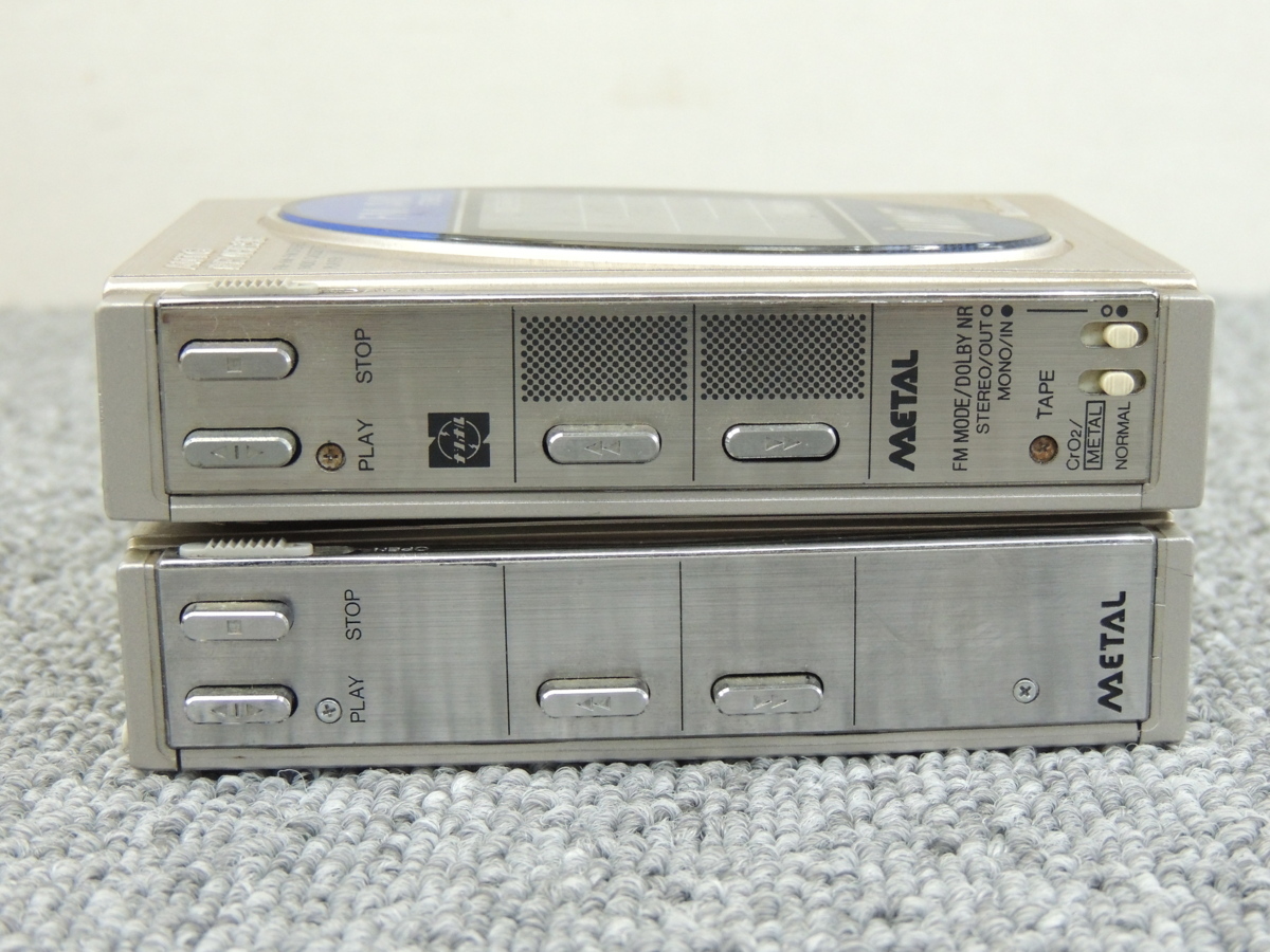 National SANYO ポータブルカセットプレーヤー 3台 ジャンク