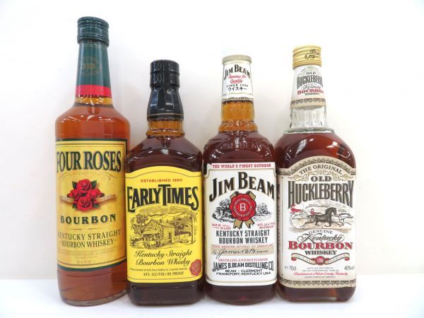 古酒 4本セット BOURBON WHISKEY バーボン ウイスキー 各種 アーリー