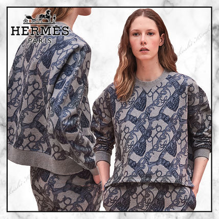 HERMES☆エルメス☆2020AW最新作 プリント スウェットシャツ  