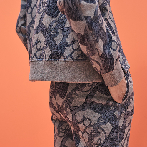 HERMES☆エルメス☆2020AW最新作 プリント スウェットシャツ  