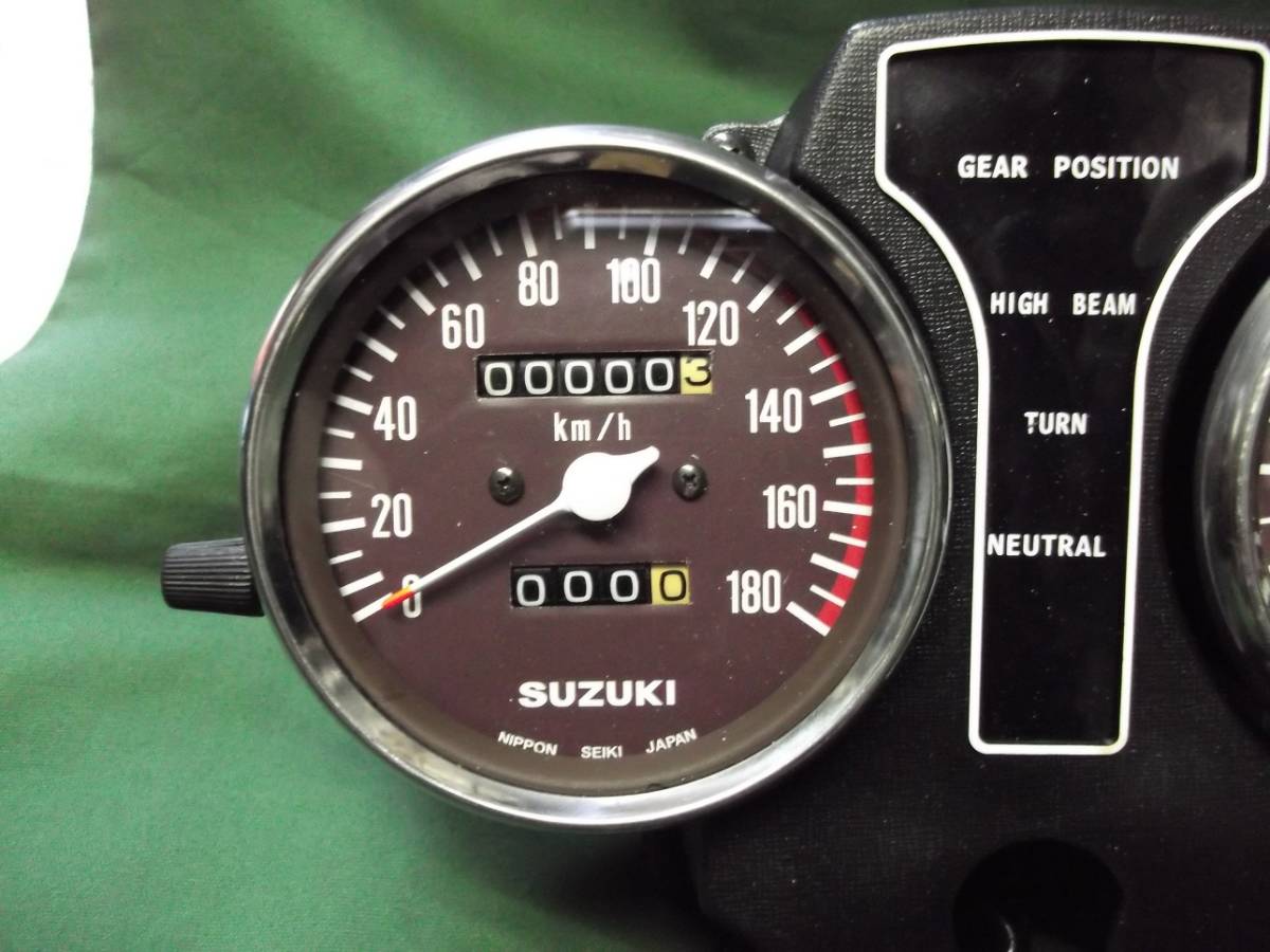 OH済み GS400 SUZUKI(スズキ) GS400用 後期メーターASSY 美品上物 GS400用