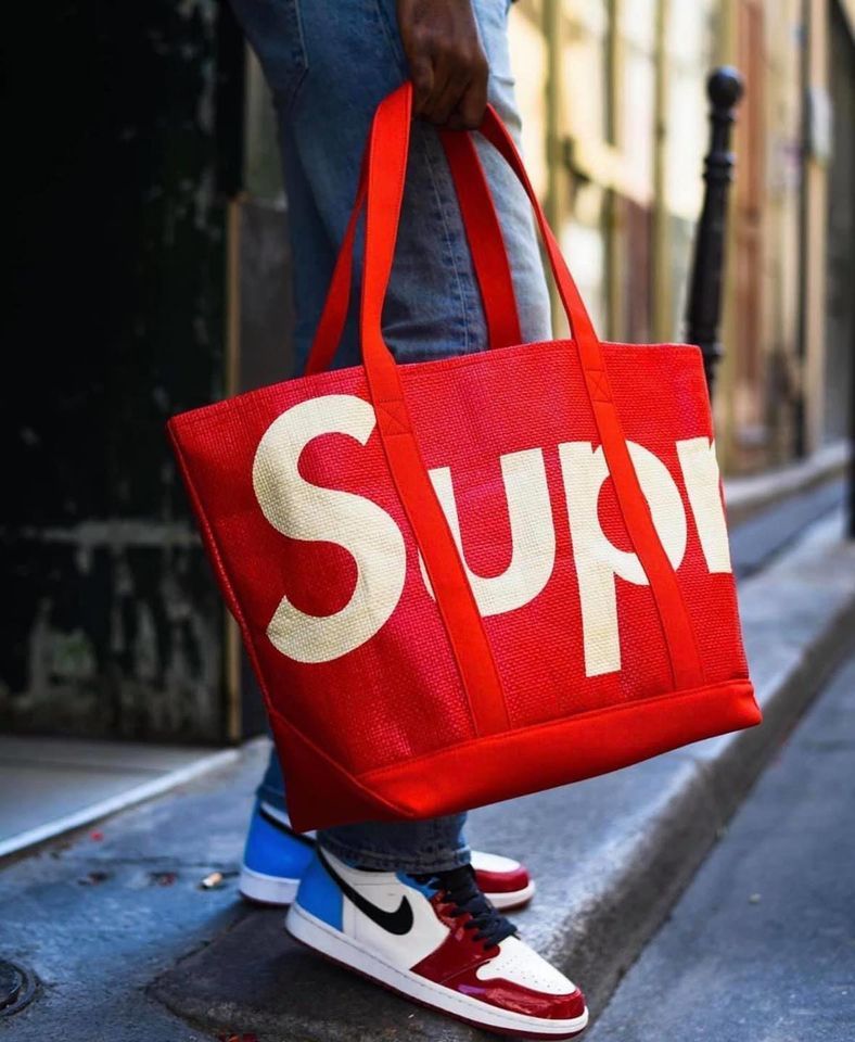 Supreme Raffia Tote 赤 red Supreme - 美品 supreme シュプリーム