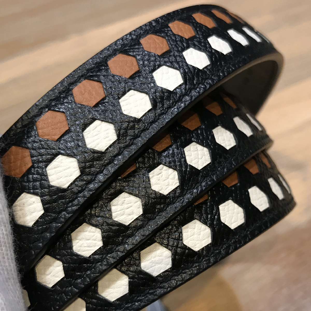 トレサージュ バンドリエール エルメス Sランク HERMES ドゥ HERMES