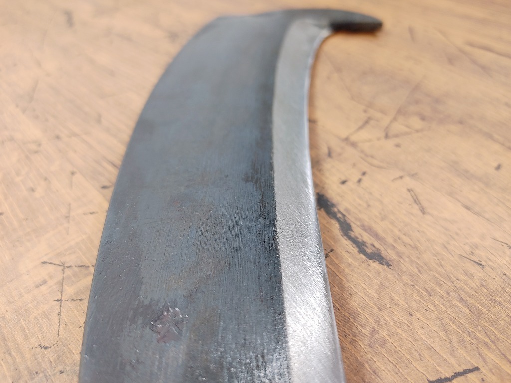 SB01/未使用 「泊鉈」7寸 大久保製作所 農鍛冶職人 大久保中秋_3