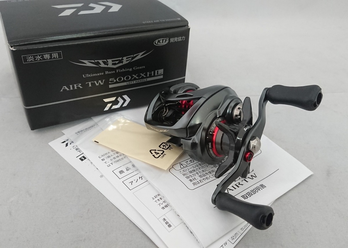 【定番，送料無料】 ＄ Daiwa ダイワ ベイトリール スティーズ AIR TW 500XXH 左ハンドル 箱入り ギヤー比: 6.8 ベイトフィネス専用機 釣具 KH02352(ダイワ)｜売買されたオークション情報、yahooの商品情報をアーカイブ公 ダイワ