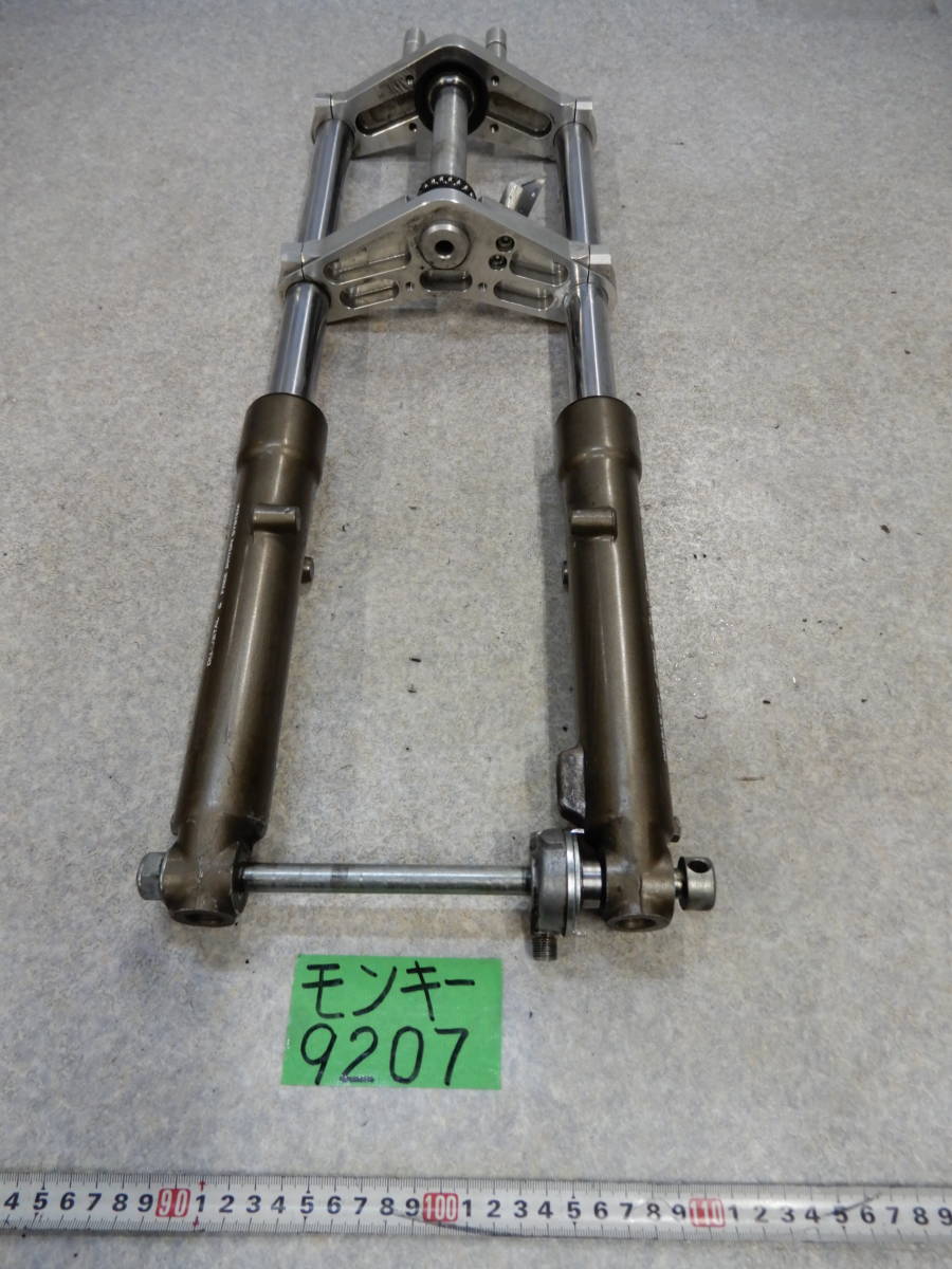 9207　12V　モンキー50　社外　タケガワ　フロントフォーク　武川　TAKEGAWA　160サイズ　Z50J　ホンダ Yahoo!オークション PARTS &frasl; φ30フロント φ27フロント Φ27正立フォーク(ドラム)用ディスクブレーキ