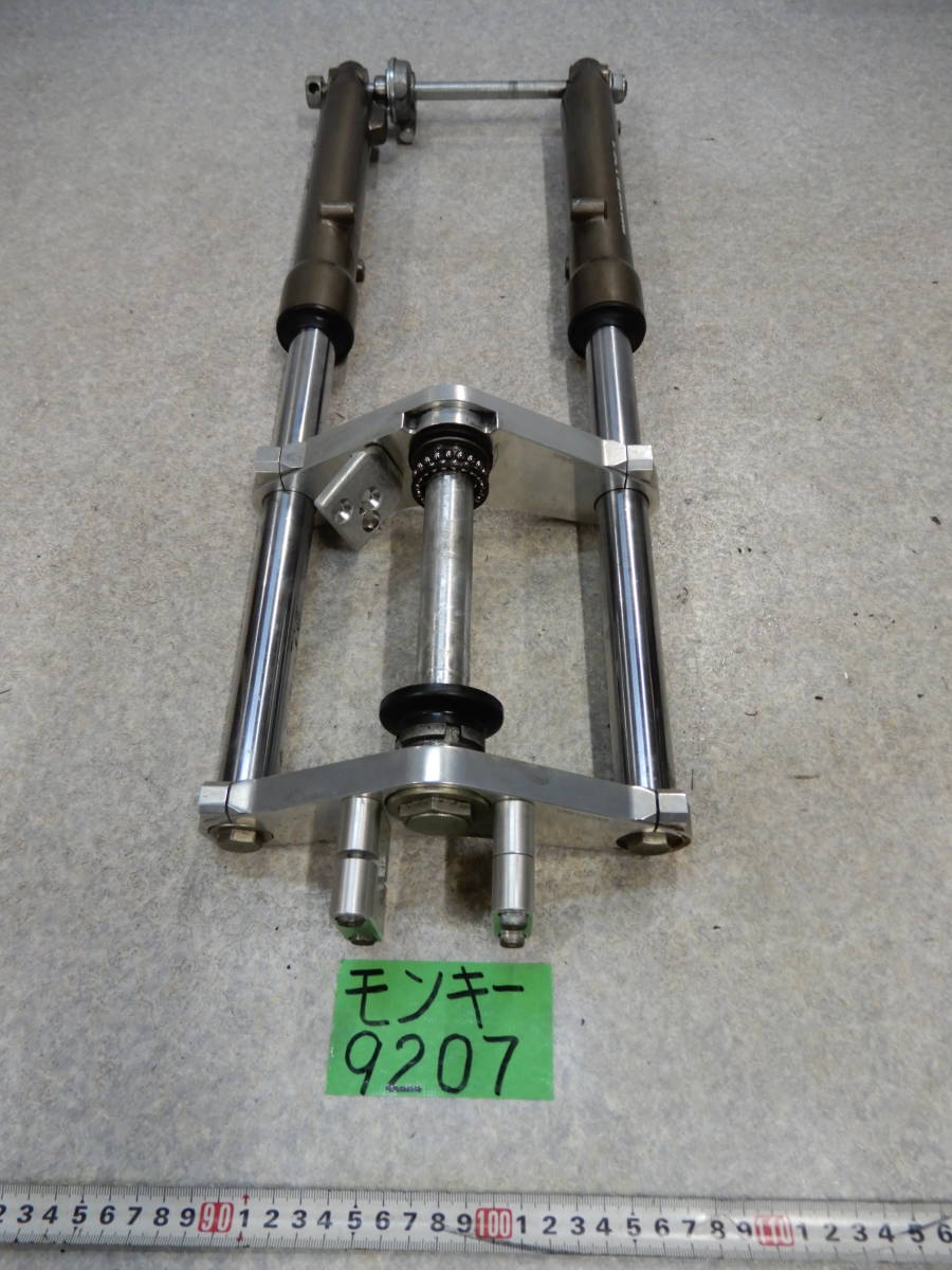 9207　12V　モンキー50　社外　タケガワ　フロントフォーク　武川　TAKEGAWA　160サイズ　Z50J　ホンダ Yahoo!オークション PARTS &frasl; φ30フロント φ27フロント Φ27正立フォーク(ドラム)用ディスクブレーキ